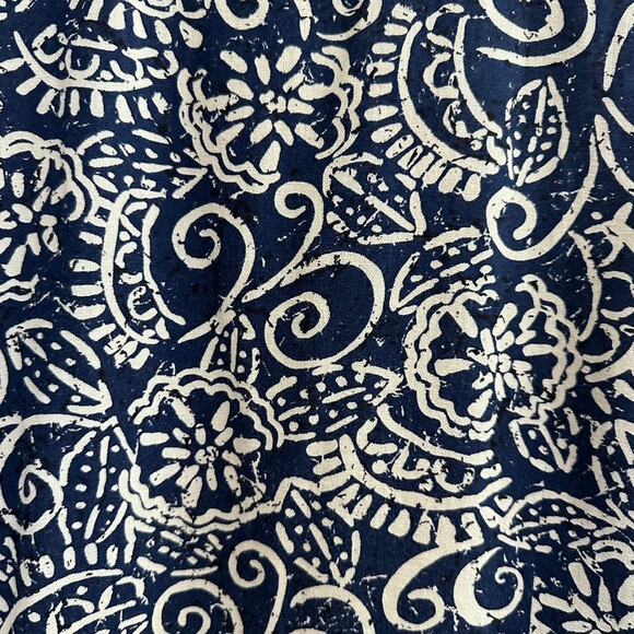 Coldwater Creek Linen Shirt Dress Sleeveless Floral Summer Women 14 Knee Length - Picture 9 of 10